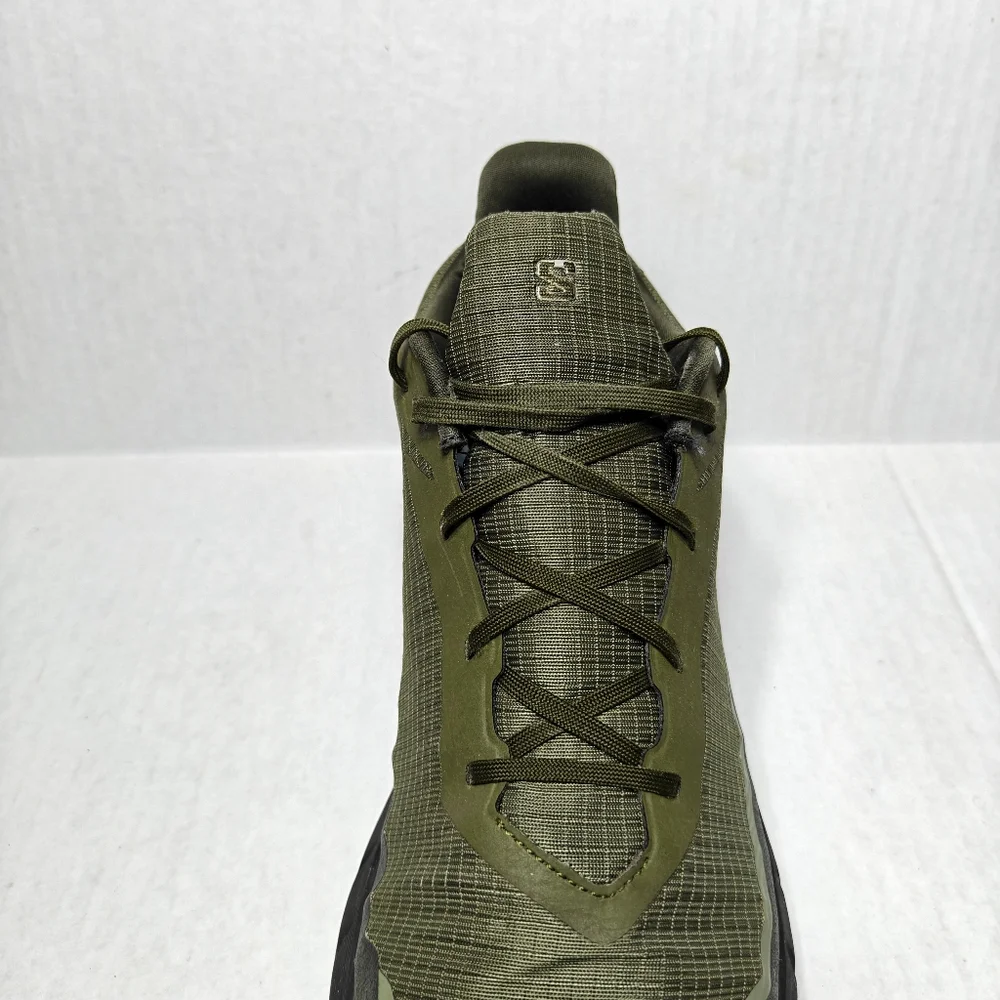 Salomon Alphacross 5 Gore-tex Trail Running Sneakers Lichen Green Olive Men's 13 - Picture 8 of 13